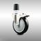 Service Caster 5 Inch 316SS Black Poly Swivel 1-7/8 Inch Expanding Stem Caster Lock Brake SCC SCC-SS316TTLEX20S514-PPUB-BLK-178 - alternate 1
